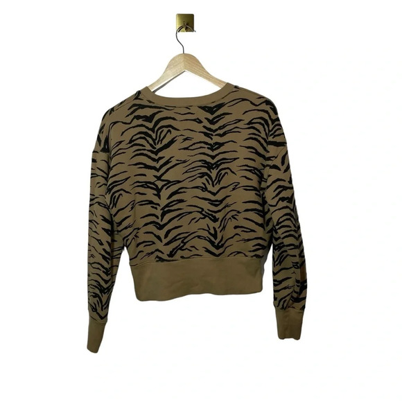 Madewell Women’s Crop Sweatshirt in Tiger Print Size M - Picture 15 of 15